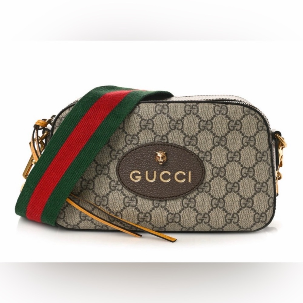 Gucci Beige and Brown Crossbody Bag